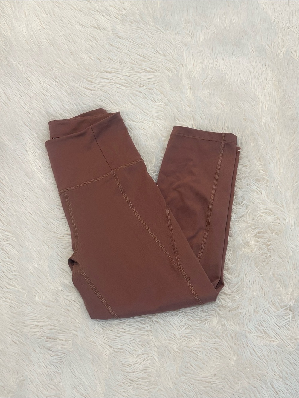 Girlfriend Collective High Waist Compression Capri Legging 18" Pilates Brown